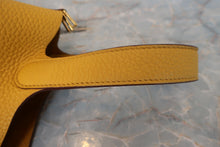 Load image into Gallery viewer, HERMES PICOTIN LOCK PM Clemence leather Jaune ambre Y Engraving Hand bag 700090184