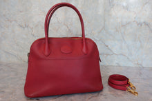 Load image into Gallery viewer, HERMES/BOLIDE 27 Graine Couchevel leather Rouge vif 〇X Engraving Shoulder bag 800010093