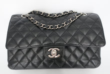 画像をギャラリービューアに読み込む, CHANEL/シャネル マトラッセWフラップWチェーンショルダーバッグ キャビアスキン ブラック/シルバー金具 ショルダーバッグ 800100004