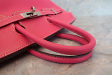 Load image into Gallery viewer, HERMES CANDY BIRKIN 25 Epsom leather Rose tyrien/Ruby □O Engraving Hand bag 700070073