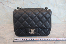 Load image into Gallery viewer, CHANEL Mini Matelasse single flap chain shoulder bag Caviar skin Black/Silver hadware Shoulder bag 800050035