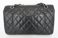 画像をギャラリービューアに読み込む, CHANEL/シャネル マトラッセWフラップWチェーンショルダーバッグ キャビアスキン ブラック/シルバー金具 ショルダーバッグ 800100004