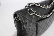 画像をギャラリービューアに読み込む, CHANEL/シャネル マトラッセWフラップWチェーンショルダーバッグ キャビアスキン ブラック/シルバー金具 ショルダーバッグ 800100004