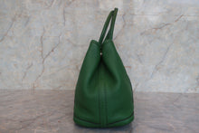 画像をギャラリービューアに読み込む, HERMES/エルメス ガーデンパーティTPM ネゴンダ グリーン □N刻印 トートバッグ 800010139