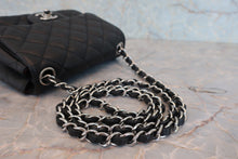 Load image into Gallery viewer, CHANEL Mini Matelasse single flap chain shoulder bag Caviar skin Black/Silver hadware Shoulder bag 800050035