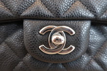 Load image into Gallery viewer, CHANEL Mini Matelasse single flap chain shoulder bag Caviar skin Black/Silver hadware Shoulder bag 800050035