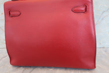 將圖片載入圖庫檢視器 HERMES/エルメス ケリー25 ヴォーエプソン ルージュ □L刻印 ショルダーバッグ 700080125