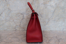 將圖片載入圖庫檢視器 HERMES/エルメス ケリー25 ヴォーエプソン ルージュ □L刻印 ショルダーバッグ 700080125