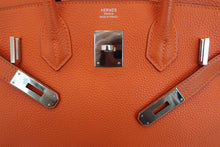 画像をギャラリービューアに読み込む, HERMES/エルメス バーキン30 トゴ オレンジ □O刻印 ハンドバッグ 700060073