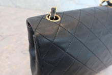 Load image into Gallery viewer, CHANEL Mini Matelasse single flap chain shoulder bag Lambskin Black/Gold hadware Shoulder bag 800030023