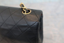 Load image into Gallery viewer, CHANEL Mini Matelasse single flap chain shoulder bag Lambskin Black/Gold hadware Shoulder bag 800030023