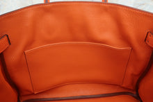 画像をギャラリービューアに読み込む, HERMES/エルメス バーキン30 トゴ オレンジ □O刻印 ハンドバッグ 700060073