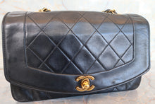 画像をギャラリービューアに読み込む, CHANEL/シャネル ダイアナマトラッセチェーンショルダーバッグ ラムスキン ブラック/ゴールド金具 ショルダーバッグ 700110016