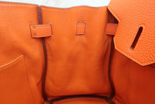 画像をギャラリービューアに読み込む, HERMES/エルメス バーキン30 トゴ オレンジ □O刻印 ハンドバッグ 700060073