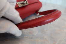 將圖片載入圖庫檢視器 HERMES/エルメス ケリー25 ヴォーエプソン ルージュ □L刻印 ショルダーバッグ 700080125