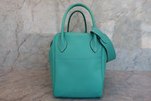 Load image into Gallery viewer, HERMES LINDY 34 Swift leather Lagon □K Engraving Shoulder bag 700060046