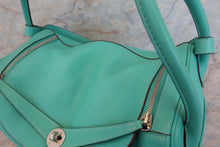 Load image into Gallery viewer, HERMES LINDY 34 Swift leather Lagon □K Engraving Shoulder bag 700060046