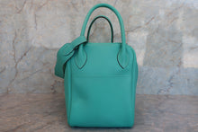 Load image into Gallery viewer, HERMES LINDY 34 Swift leather Lagon □K Engraving Shoulder bag 700060046