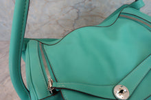 Load image into Gallery viewer, HERMES LINDY 34 Swift leather Lagon □K Engraving Shoulder bag 700060046