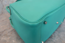 Load image into Gallery viewer, HERMES LINDY 34 Swift leather Lagon □K Engraving Shoulder bag 700060046