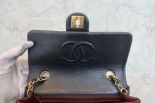 Load image into Gallery viewer, CHANEL Mini Matelasse single flap chain shoulder bag Lambskin Black/Gold hadware Shoulder bag 800030023