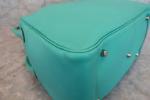 Load image into Gallery viewer, HERMES LINDY 34 Swift leather Lagon □K Engraving Shoulder bag 700060046