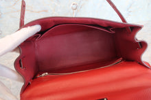 將圖片載入圖庫檢視器 HERMES/エルメス ケリー25 ヴォーエプソン ルージュ □L刻印 ショルダーバッグ 700080125