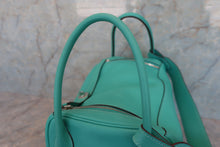 Load image into Gallery viewer, HERMES LINDY 34 Swift leather Lagon □K Engraving Shoulder bag 700060046