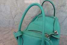 Load image into Gallery viewer, HERMES LINDY 34 Swift leather Lagon □K Engraving Shoulder bag 700060046