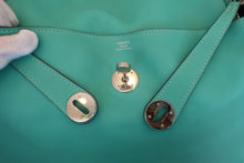 Load image into Gallery viewer, HERMES LINDY 34 Swift leather Lagon □K Engraving Shoulder bag 700060046