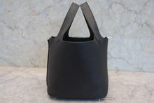 将图片加载到图库查看器,HERMES PICOTIN LOCK PM Clemence leather Black Y刻印 Hand bag 800060070