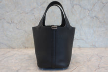 将图片加载到图库查看器,HERMES PICOTIN LOCK PM Clemence leather Black Y刻印 Hand bag 800060070