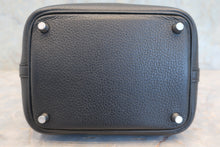 将图片加载到图库查看器,HERMES PICOTIN LOCK PM Clemence leather Black Y刻印 Hand bag 800060070
