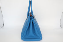 将图片加载到图库查看器,HERMES BIRKIN 30 Clemence leather Mykonos □O刻印 Hand bag 800100074