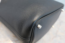 将图片加载到图库查看器,HERMES PICOTIN LOCK PM Clemence leather Black Y刻印 Hand bag 800060070