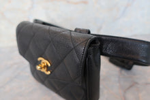 画像をギャラリービューアに読み込む, CHANEL/シャネル マトラッセウエストバッグ キャビアスキン ブラック/ゴールド金具 ウエストバッグ 700110020