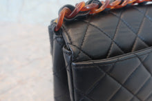 Load image into Gallery viewer, CHANEL Matelasse tortoiseshell chain shoulder bag Lambskin Black Hand bag 700120122