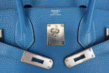 将图片加载到图库查看器,HERMES BIRKIN 30 Clemence leather Mykonos □O刻印 Hand bag 800100074