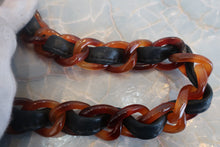 Load image into Gallery viewer, CHANEL Matelasse tortoiseshell chain shoulder bag Lambskin Black Hand bag 700120122