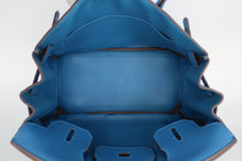 将图片加载到图库查看器,HERMES BIRKIN 30 Clemence leather Mykonos □O刻印 Hand bag 800100074