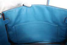 将图片加载到图库查看器,HERMES BIRKIN 30 Clemence leather Mykonos □O刻印 Hand bag 800100074