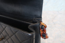 Load image into Gallery viewer, CHANEL Matelasse tortoiseshell chain shoulder bag Lambskin Black Hand bag 700120122