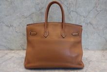 画像をギャラリービューアに読み込む, HERMES/エルメス バーキン35 トゴ ゴールド □K刻印 ハンドバッグ 800070086