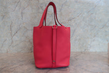 将图片加载到图库查看器,HERMES PICOTIN LOCK MM Clemence leather Rose extreme D刻印 Hand bag 8000101664