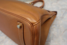 画像をギャラリービューアに読み込む, HERMES/エルメス バーキン35 トゴ ゴールド □K刻印 ハンドバッグ 800070086
