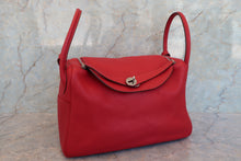 Load image into Gallery viewer, HERMES LINDY 34 Clemence leather Rouge casaque □P Engraving Shoulder bag 700070173