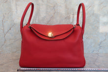 Load image into Gallery viewer, HERMES LINDY 34 Clemence leather Rouge casaque □P Engraving Shoulder bag 700070173