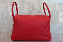 Load image into Gallery viewer, HERMES LINDY 34 Clemence leather Rouge casaque □P Engraving Shoulder bag 700070173