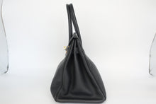 将图片加载到图库查看器,HERMES BIRKIN 30 Togo leather Black □I刻印 Hand bag 800100062