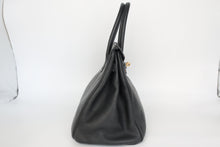 将图片加载到图库查看器,HERMES BIRKIN 30 Togo leather Black □I刻印 Hand bag 800100062